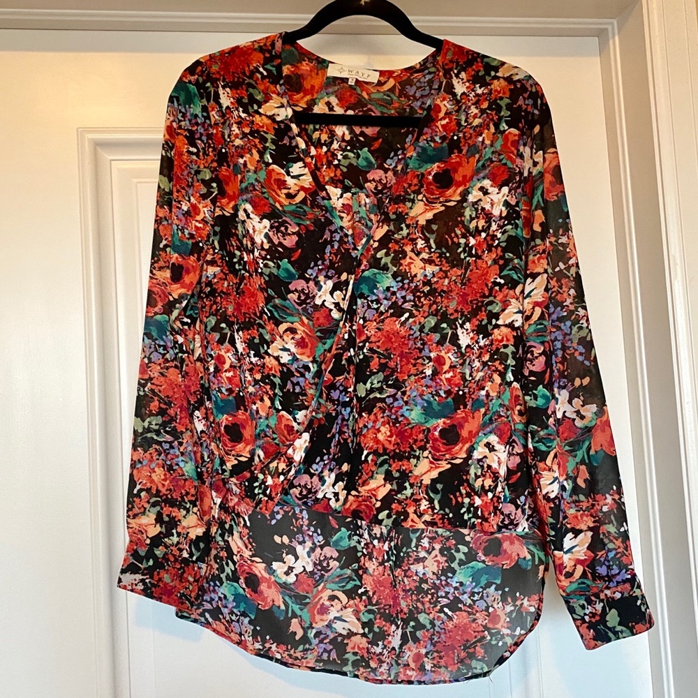 Floral WAYF High-Low Blouse